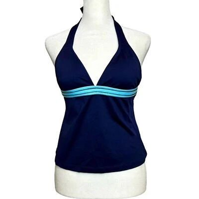 NEW Jag Women’s Tankini Top Blue Halter Style Size S / M - Image 1 of 4