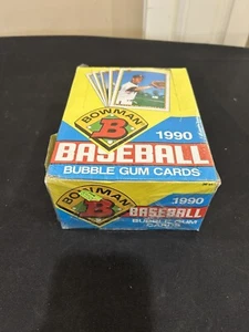 1990 BOWMAN Baseball Wax Box Factory Sealed 36 Packs Sosa, Thomas, Walker RC *1 - Picture 1 of 7