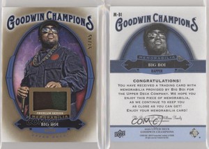 2020 Upper Deck Goodwin Champions Memorabilia Premium /65 Big Boi #M-BI
