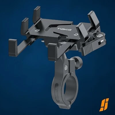 360° Rotatable Bike Phone Mount - Durable Aluminum Holder for 4.5-7" Phones - Image 1 of 4