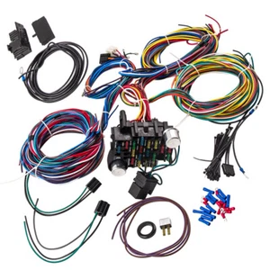 Universal Extra Long Wires 21 Circuit Wiring Harness Flasher For Chevy Ford Jeep - Picture 1 of 11