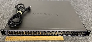 Netgear Prosafe M5300-52G 48-Port Ethernet Switch w/ Power Cord & Rack Ears - Picture 1 of 4