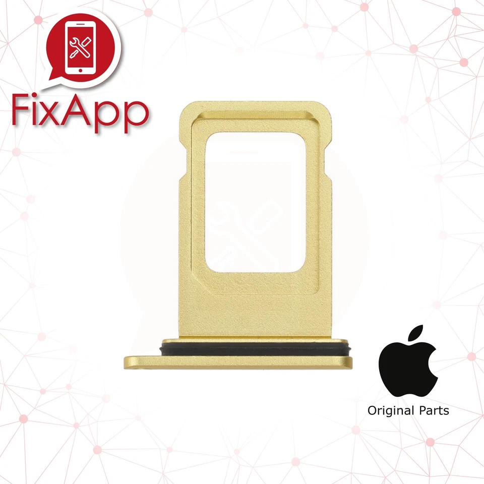 100% ORIGINALE APPLE IPHONE 11 - VANO SLOT CARRELLINO CARRELLO PORTA SCHEDA SIM - Immagine 1 di 1