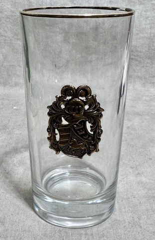Unusual Horse Racing Triple Crown Glass Kentucky Derby Tumbler Rare Cover