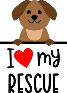 I love my Rescue hand towel / dish towel / decorative towel - Picture 1 of 1