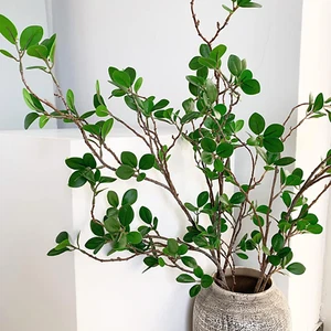Artificial Plants,6Pcs 43.3" Green Faux Branches for Vase,Artificial Plants for - Picture 1 of 9