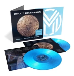 SIGNED PRINT Bruce Dickinson The Mandrake Project Blue Vinyl New Autographed - Picture 1 of 4