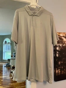 men's Nike size XL golf polo dri-fit short sleeve gray on gray - Picture 1 of 5