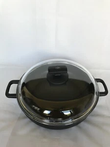 OLYMPIA SUPREME DIE-CAST ALUMINIUM NONSTICK DEEP PAN WITH LID, 11-INCHES - Picture 1 of 5