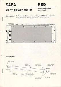 SABA - R 150 Meersburg Stereo automatic L - Service-Schaltbild - B2902 - Bild 1 von 1