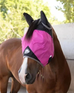 BioMane, Equine Fly Mask, Quarter Horse, Pink - Picture 1 of 3