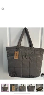 NWT- Steve Madden puffer weekender tote, gravity gray - Image 1 of 4