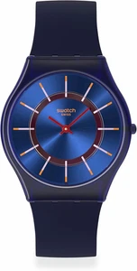 Reloj Swatch Skin Clásico Unisex de Biofuente Informal Plástico Azul Cuarzo Impermeable - Imagen 1 de 5