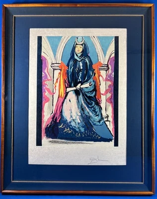 Vintage Salvador Dali Signed "Lady Blues 1978" EA Edition Lithograph - Image 1 of 4