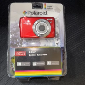 Fotocamera digitale Polaroid rossa iE X29 20 MP ottica zoom 10x nuova con scatola - Foto 1 di 5