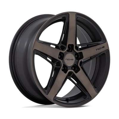 Juego de 4 ruedas 18x8 Nicho M271 Teramo negro mate con DDT 5x112 (42 mm) Foto 1 de 4