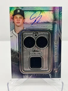 2024 TOPPS STERLING JACKSON JOBE RC 05/10 BLUE PATCH AUTOGRAPH SDBA-JJO TIGERS - Picture 1 of 2
