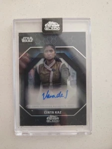 VARADA SETHU 2024 TOPPS CHROME BLACK STAR WARS #ALS-VS AS CINTA KAZ AUTOGRAPH - Bild 1 von 2
