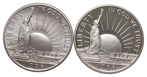 1986 PF & Unc Statue of Liberty Commemorative Half Dollar Set Collection *9218 - Picture 1 of 3