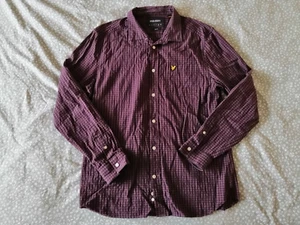 Lyle & Scott Herren Hemd, Lila, Kariert, Gr. XL, Slim Baumwolle, Elasthan - Bild 1 von 4