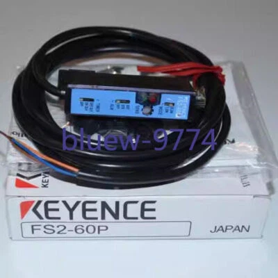 1PC KEYENCE FS2-60P Fiber Optic Amplifier Sensor New In Box Expedited Shipping - Image 1 of 2