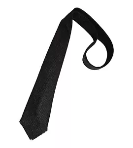 🆕KITON CIPA 1960 RARE SEVENFOLD UNTIPPED Black Cashmere LUXURY Tie ITALY - Bild 1 von 6