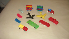 Lot of (12) Vintage Plastic Cars, Trucks, Trains & Planes / Selling as Found