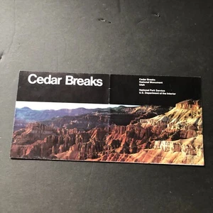 Cedar Breaks National Monument Park Official Brochure National Map Guide - Picture 1 of 4