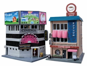 N Scale Tomytec Building 169 Small Theater & Cafe Miniature Diorama Kit Scenery - Picture 1 of 2