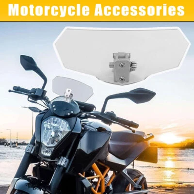 Soporte para parabrisas deflector viento clip delantero ajustable universal para motocicleta Foto 1 de 4