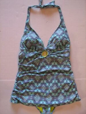 Traje de baño Jessica Simpson vestido de baño azul estilo pin up traje de baño M Foto 1 de 4