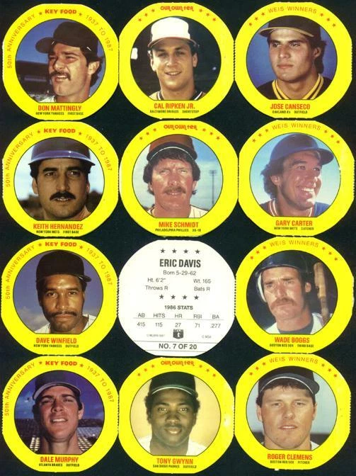 Darryl Strawberry #1 1987 MSA Our Own Tea disc - Image 1 of 1