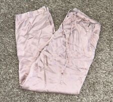 Lilysilk 100% pure mulberry silk lounge Pants Drawstring Pale Pink Size Small