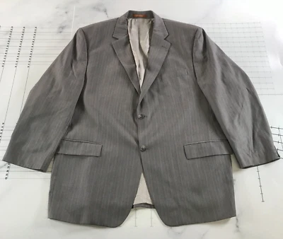 Abrigo deportivo Michael Kors para hombre 46R gris a rayas dos botones lana Foto 1 de 4