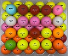 Nitro Assorted Multicolor Golf Balls - Lot of 50 - 4A/5A High Grade (See Pix)