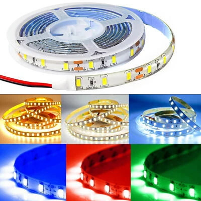 16FT 12V 300 LEDs 5630 Super Bright LED Strip Lights Flexible Cuttable Tape Lamp - Image 1 of 4
