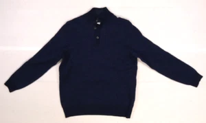 Joseph Abboud Mens Long Sleeve 1/4 Zip Closure Wool Sweater Fall Winter Large - Picture 1 of 8