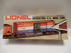 Lionel #6-9301 United States Operating Mail Car W/Mail Man  New