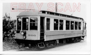 8AA240 RP 1940 CONNECTICUT CO COCHE SALÓN DE FERROCARRIL #500 - Imagen 1 de 1