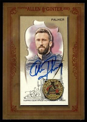 2023 Topps ALLEN & GINTER OLLIE PALMER FRAMED MINI AUTO MA-OP FOOTBALLER WREXHAM - Image 1 of 2