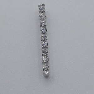 Ciondolo pendente zirconato oro bianco 18kt grammi 0,90 - Imagen 1 de 2