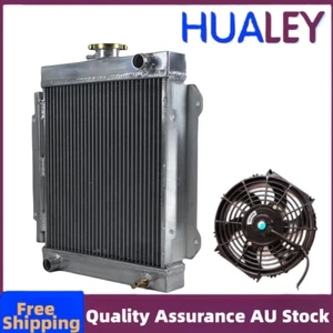Fit 3Row1970-76 71Nissan Datsun 1200 B110 Sedan 120Y B210 Aluminum Radiator+FAN - Picture 1 of 12