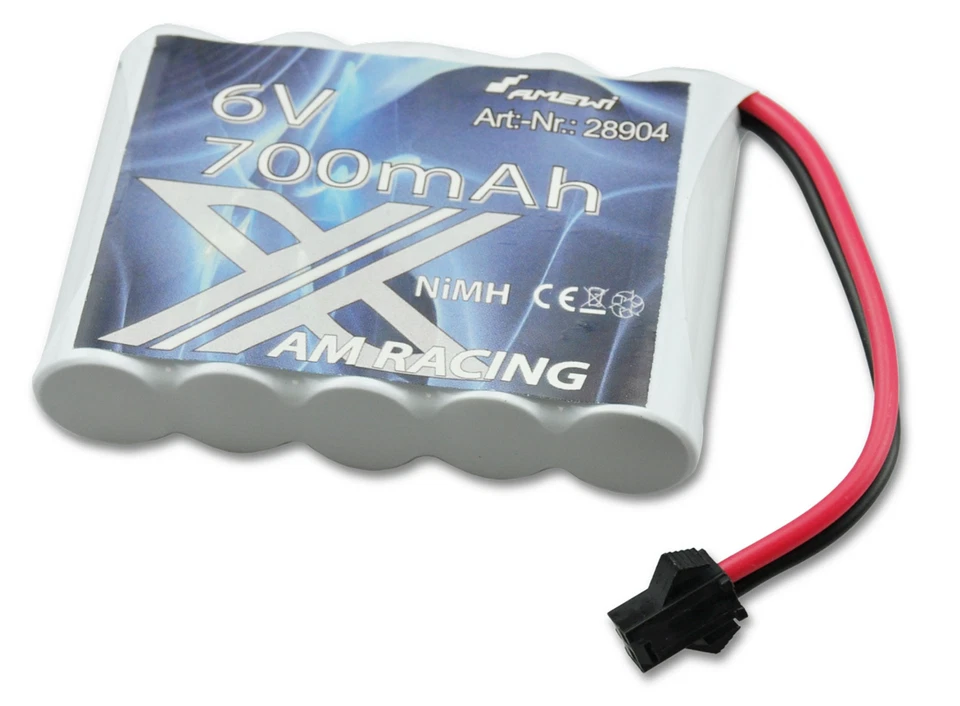 RC Ersatzakku Amewi Zubehör Ni-Mh Akku 6V 700MAH HBX-Stecker - Bild 1 von 1
