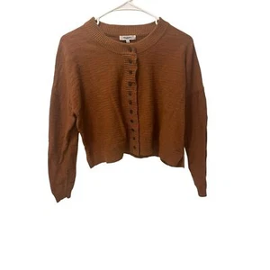 Madewell Brampton Crop Cardigan Pullover - Warm Coffee - Damen Größe S - Bild 1 von 7