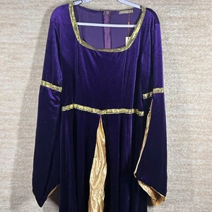 Artemisia Designs Dress Womens XL Purple Gold Medieval Renaissance Gown Costume - Picture 1 of 11