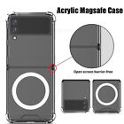 Magsafing Magnetic Wireless Case For Samsung Galaxy Z Flip 4 Clear Cover New