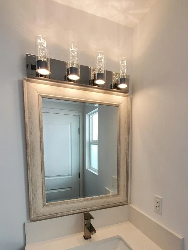 elegant vanity fixture by maxim lighting a chrome design LED integrated - Image 1 of 1