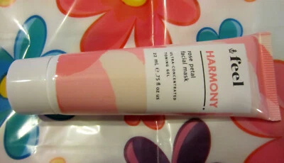 Feel Harmony Rose Petal Facial Mask~Toning Gel~22 ml / 0.75 oz~Sealed Mini - Image 1 of 2