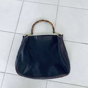 Gucci Handtasche, Schultertasche, braun, Bambusgriff , Bamboo, Vintage - Bild 1 von 8