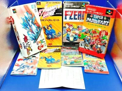 Lot 4 {racing Set !} F-ZERO + mario kart + Let's & Go + EXHAUST HEAT Japan - Image 1 of 4